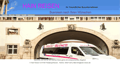 Desktop Screenshot of hain-reisen.de
